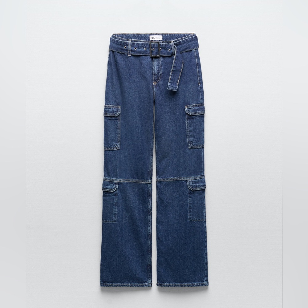 Zara Cargo jeans with belt